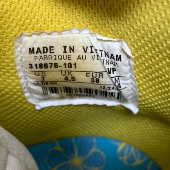 Nike Air Dunk Yellow 318676-101 Size 7 High Women’s - Picture 8 of 8